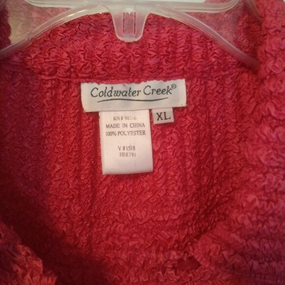 Coldwater Creek Pink Textured Jacket | Lightweight Jacket | Top Size XL - Picture 3 of 13